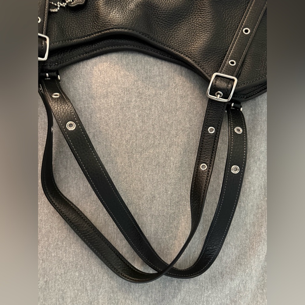 Coach Meadow Shoulder Leather Tote Bag - Picture 6 of 9
